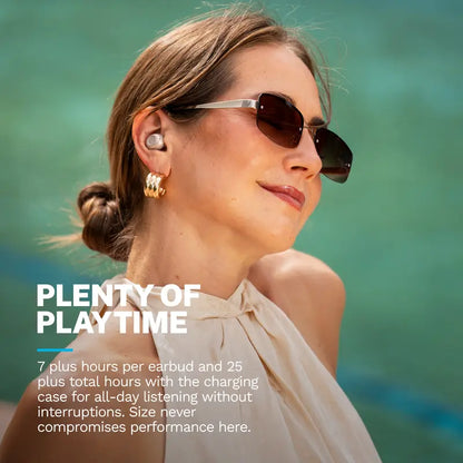 JLab JBuds Mini ANC True Wireless Earbuds with Active Noise Cancelling, Spatial Audio, Bluetooth 6, IP55 Water Resistance, and Find My Integration for iOS and Android