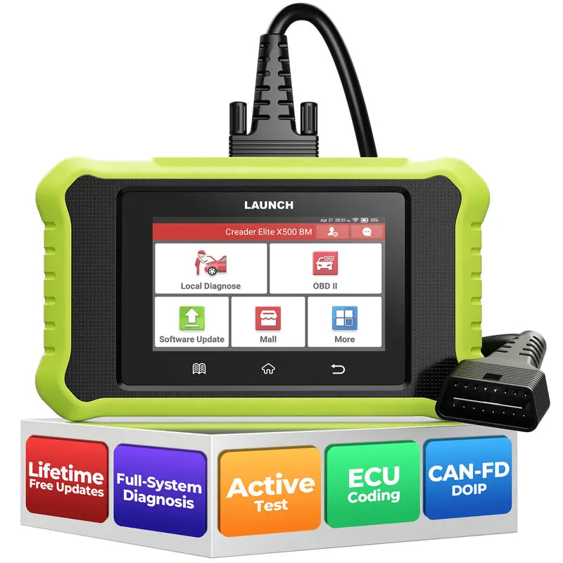 Creader Elite X500 Handheld Automotive Bidirectional Scan Tool - Comprehensive OBD2 Diagnostic Tool with Free Reset Services, ECU Coding, Auto VIN, Wireless Support, Lifetime Free Updates, and Tool Upgrade