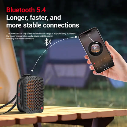 MONSTER M3 Mini Bluetooth Speaker - Compact Magnetic Clip-On Wearable, TWS Stereo Sound, Enhanced Cleaning, IPX7 Rechargeable Magnetic Waterproof, 80G Lightweight Portable No-Cable for Outdoor Activities, Tiktokshopbacktoschool, Bluetooth Speakers, Magnet