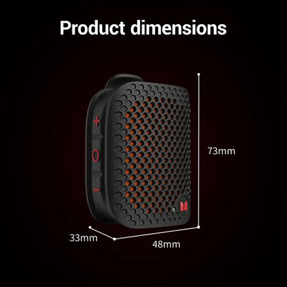 MONSTER M3 Mini Bluetooth Speaker - Compact Magnetic Clip-On Wearable, TWS Stereo Sound, Enhanced Cleaning, IPX7 Rechargeable Magnetic Waterproof, 80G Lightweight Portable No-Cable for Outdoor Activities, Tiktokshopbacktoschool, Bluetooth Speakers, Magnet