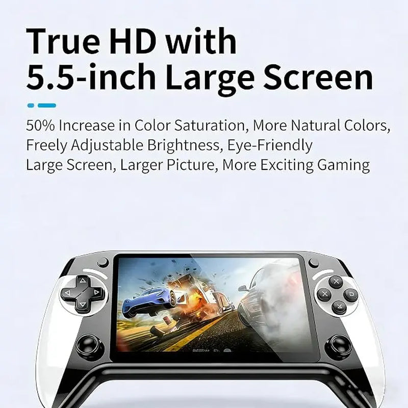 X9 Rechargeable Handheld Game Console with 10 Built-In Emulator Games - Portable Wireless Gaming for Home and Travel
