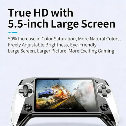 X9 Rechargeable Handheld Game Console with 10 Built-In Emulator Games - Portable Wireless Gaming for Home and Travel
