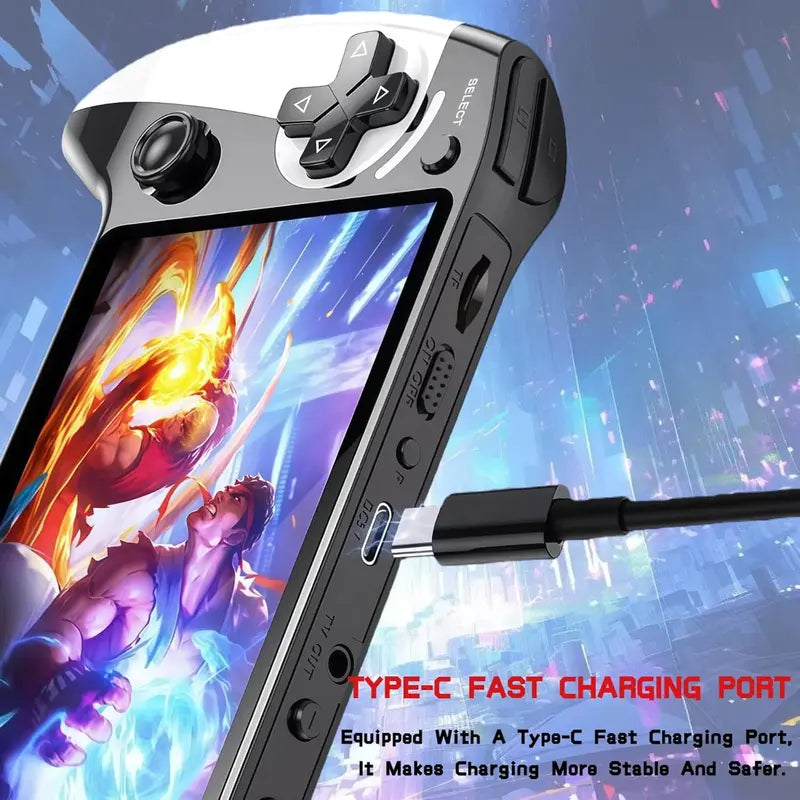 X9 Rechargeable Handheld Game Console with 10 Built-In Emulator Games - Portable Wireless Gaming for Home and Travel