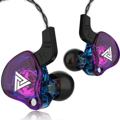 AK6 Wired Gaming Earbuds - Hi-Fi In-Ear Headset with Active Noise Reduction, Microphone, Heavy Bass Stereo Audio, 3.5mm Jack for Gaming, Music, PC, and Mobile Devices