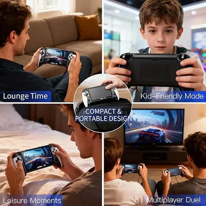 X9 Rechargeable Handheld Game Console with 10 Built-In Emulator Games - Portable Wireless Gaming for Home and Travel