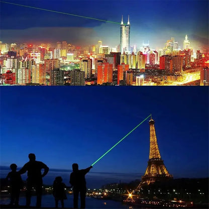 Rechargeable Green Laser Pointer for TV, LED & LCD Screen Presentations, Office, Outdoor, Construction & Pet Interactive Play