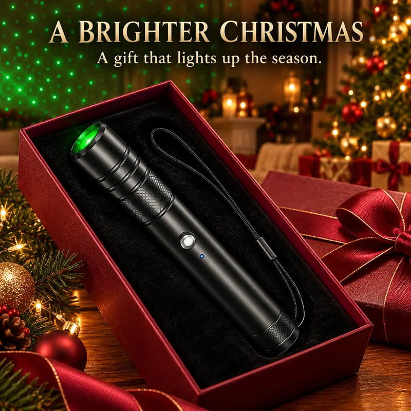 Rechargeable Green Laser Pointer for TV, LED & LCD Screen Presentations, Office, Outdoor, Construction & Pet Interactive Play