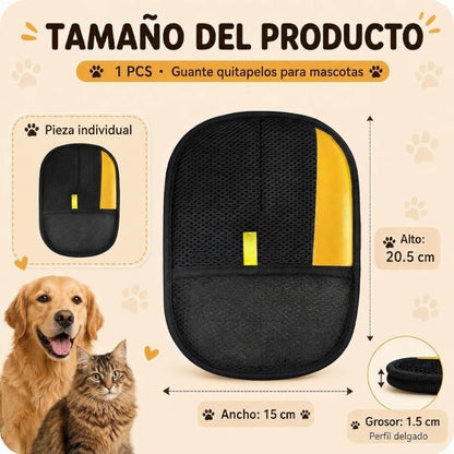 Guante para Eliminar Pelo de Mascotas.