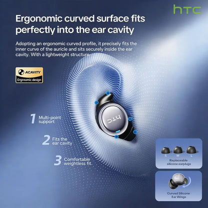 HTC NE96 Mini Invisible Translation Earbuds - Metal-Plastic Bluetooth 6.0 300Mah Rechargeable In-Ear Wireless Headphones, Life Waterproof Earbuds with Noise Isolation Mic, Remote Control, Electronic Cool Gadgets for Sports, Gifts for Adults,Techvibes