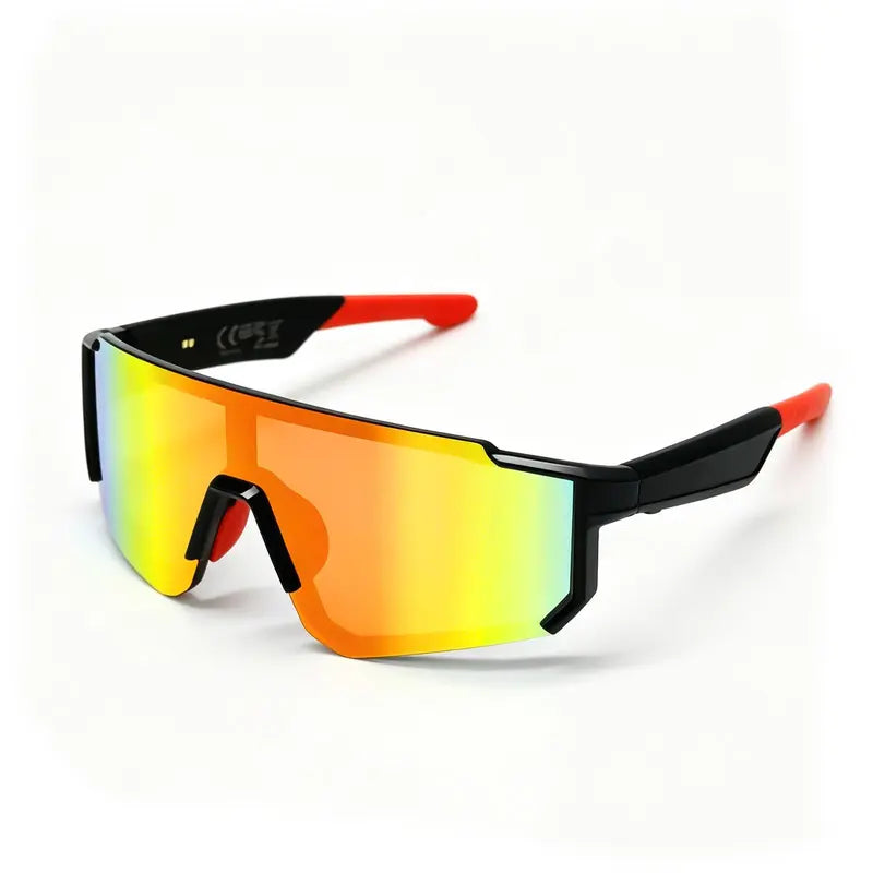 CARRY WIT Bluetooth 5.4 Smart Glasses Sunglasses - Wireless Audio Eyewear, Portable Control Smart Glasses with Open-Ear Sound, Music Playback, Hands-Free Calls, Sport Pro Orange for Cycling, Outdoor Use (Cool Gadgets to Buy)