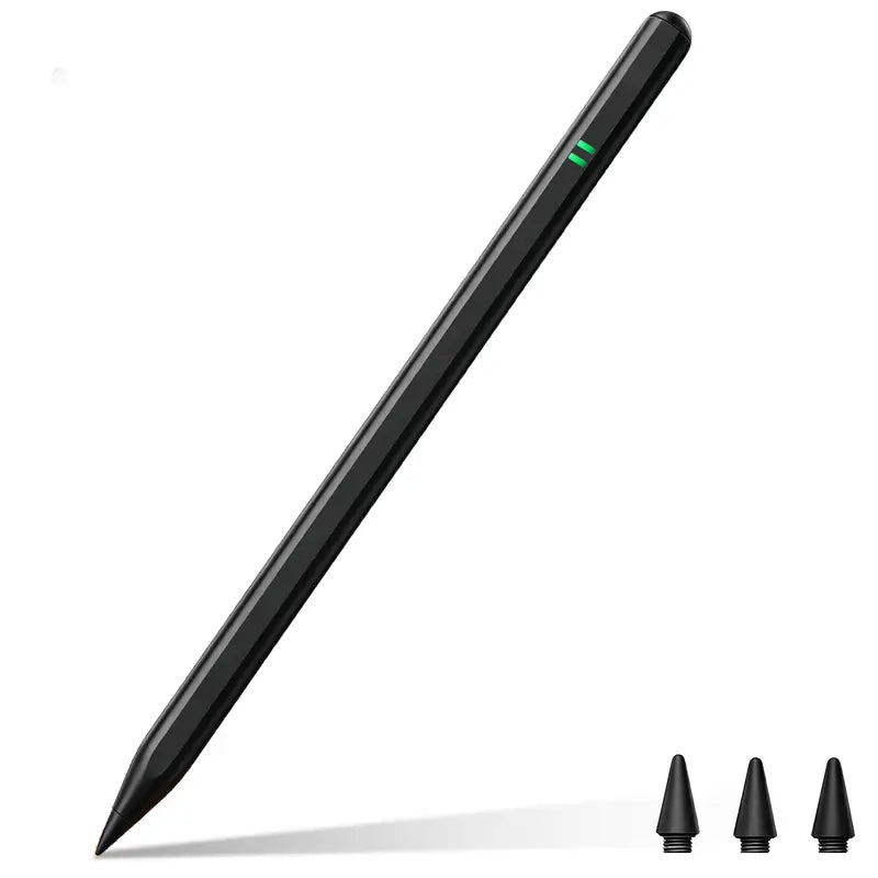 Dotflow Capacitive Stylus Pen for Tablets - Touch Pen with Fast Charging, Palm Rejection, Tilt Sensitivity, Button Control, Aluminum Body, Replacement Tips, 9-Hour Battery Life for Drawing, Art