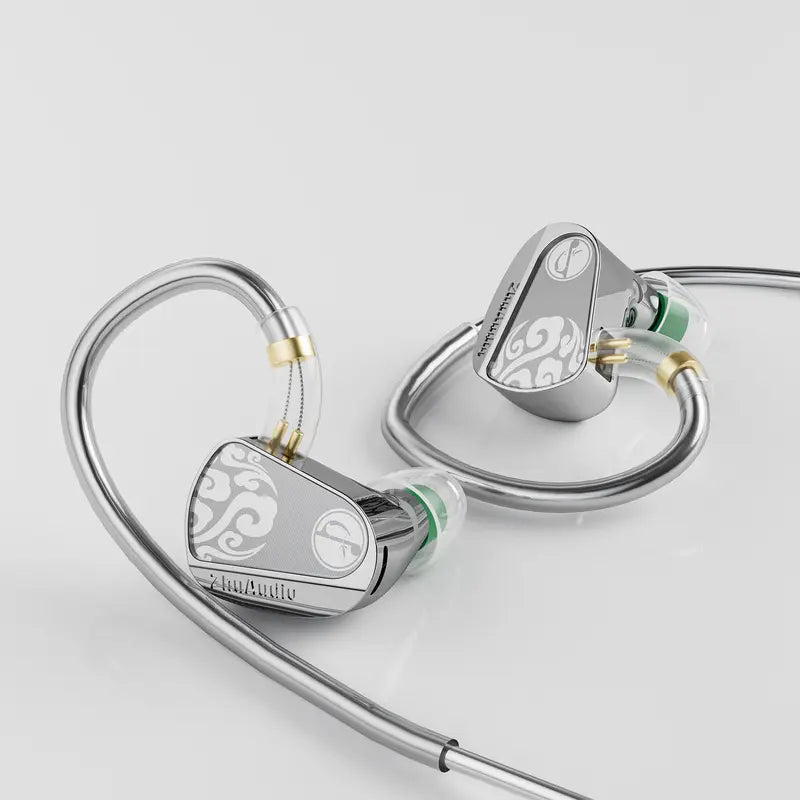 Zhulinniao Z3 Wired IEM Earphones, Metal Dual-Driver Hifi Headphones with Mic, 0.78Mm 2-Pin Detachable Cable, 3.5Mm Jack, Water-Resistant for Gaming, Game Console, Streaming Equipment, Cellphones (10Hz Frequency Response)
