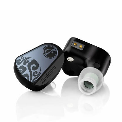 Zhulinniao Z3 Wired IEM Earphones, Metal Dual-Driver Hifi Headphones with Mic, 0.78Mm 2-Pin Detachable Cable, 3.5Mm Jack, Water-Resistant for Gaming, Game Console, Streaming Equipment, Cellphones (10Hz Frequency Response)