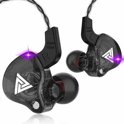 AK6 Wired Gaming Earbuds - Hi-Fi In-Ear Headset with Active Noise Reduction, Microphone, Heavy Bass Stereo Audio, 3.5mm Jack for Gaming, Music, PC, and Mobile Devices
